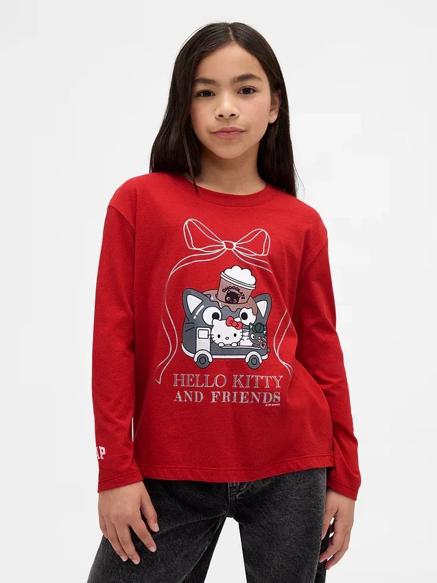Oversized T-shirt med tryck för barn