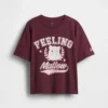 Oversized T-shirt med tryck för barn