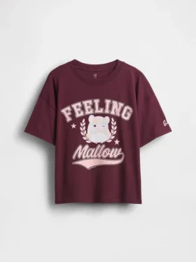 Oversized T-shirt med tryck för barn