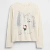 Oversized T-shirt med tryck för barn