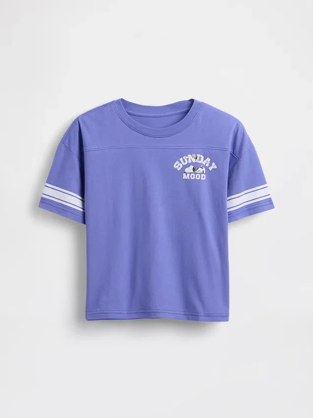 Oversized T-shirt med tryck för barn