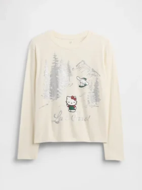 Oversized T-shirt med tryck för barn