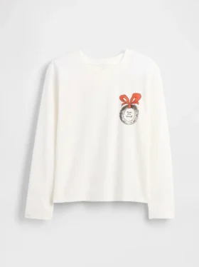 Oversized T-shirt med tryck för barn