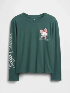 Oversized T-shirt med tryck för barn