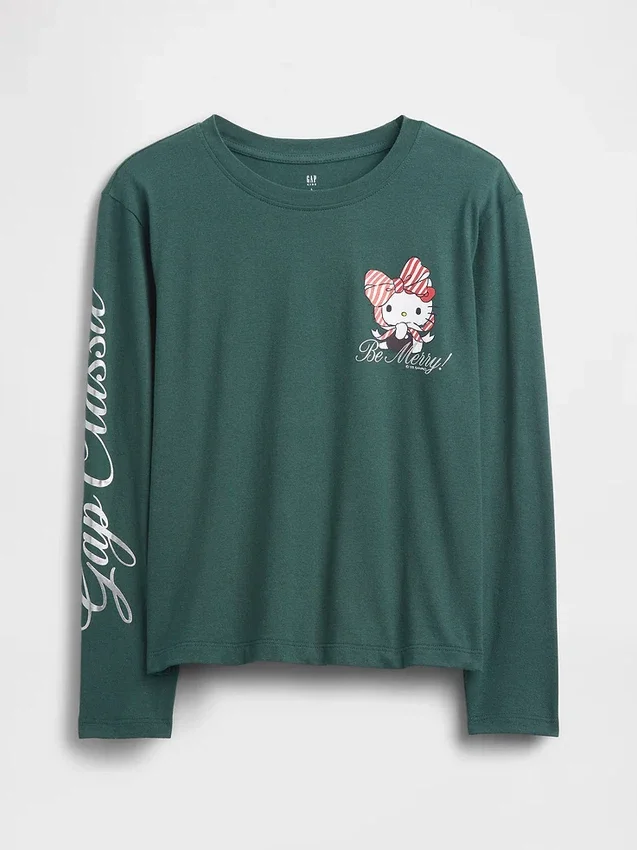 Oversized T-shirt med tryck för barn