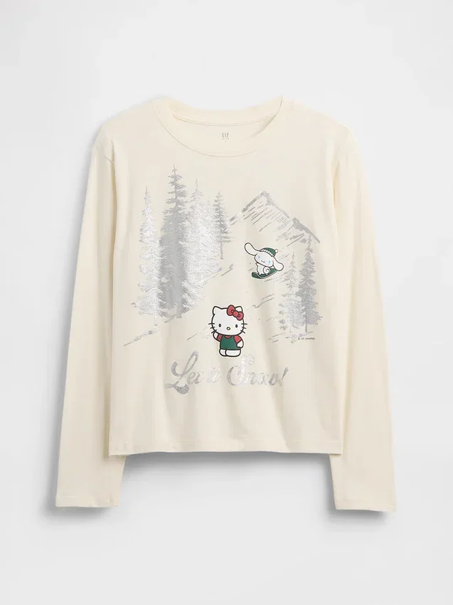 Oversized T-shirt med tryck för barn