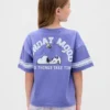 Oversized T-shirt med tryck för barn