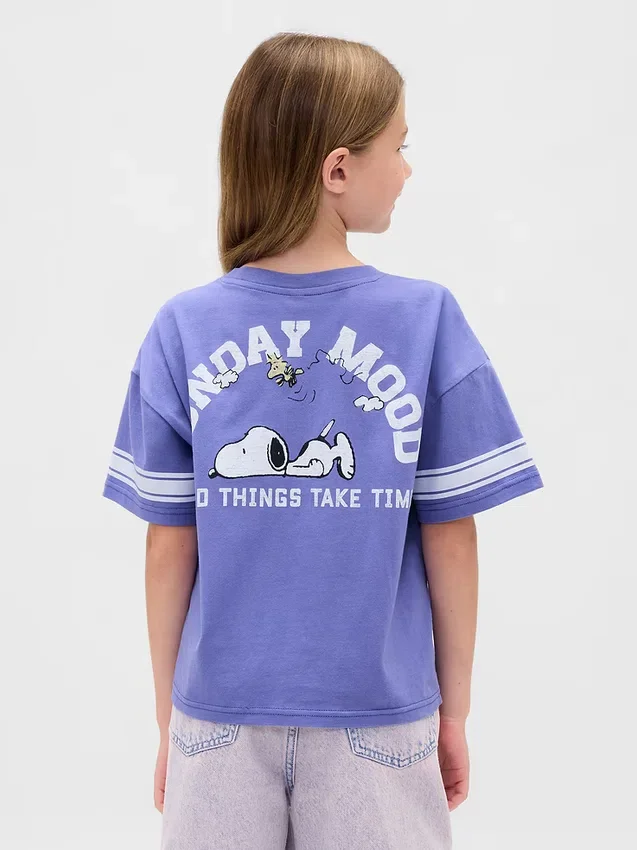 Oversized T-shirt med tryck för barn