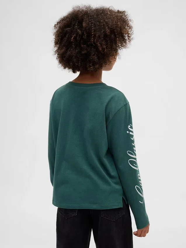 Oversized T-shirt med tryck för barn