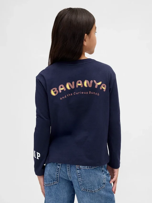 Oversized T-shirt med tryck för barn