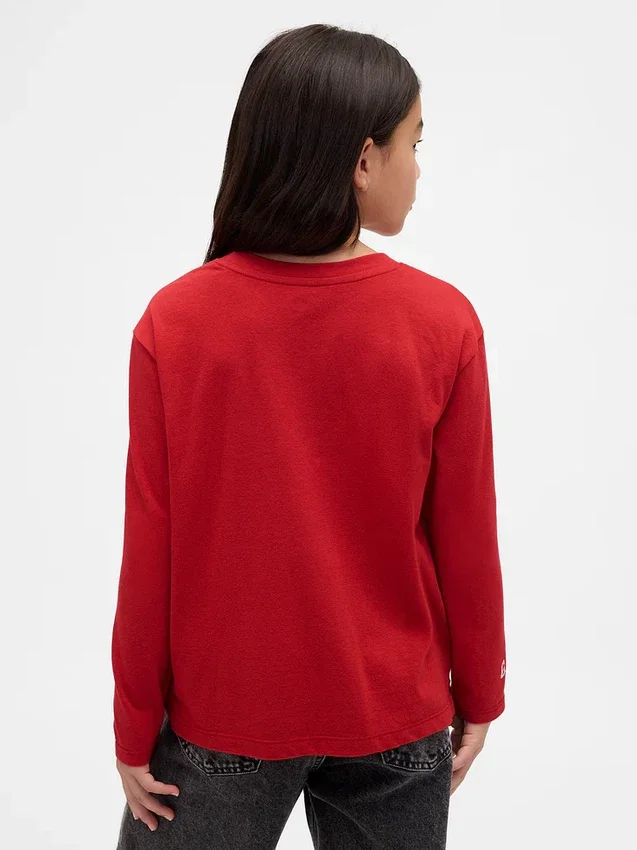 Oversized T-shirt med tryck för barn