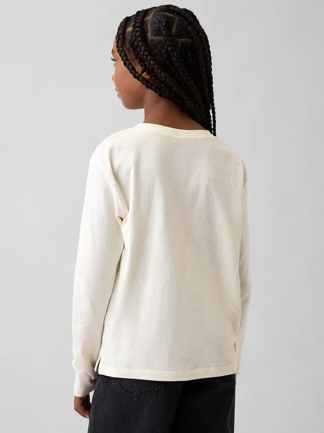Oversized T-shirt med tryck för barn