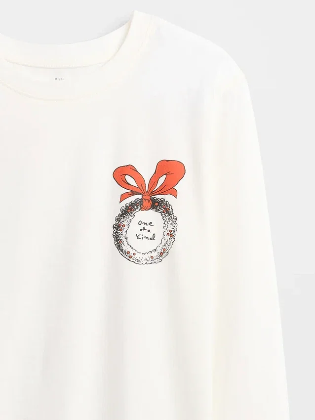 Oversized T-shirt med tryck för barn