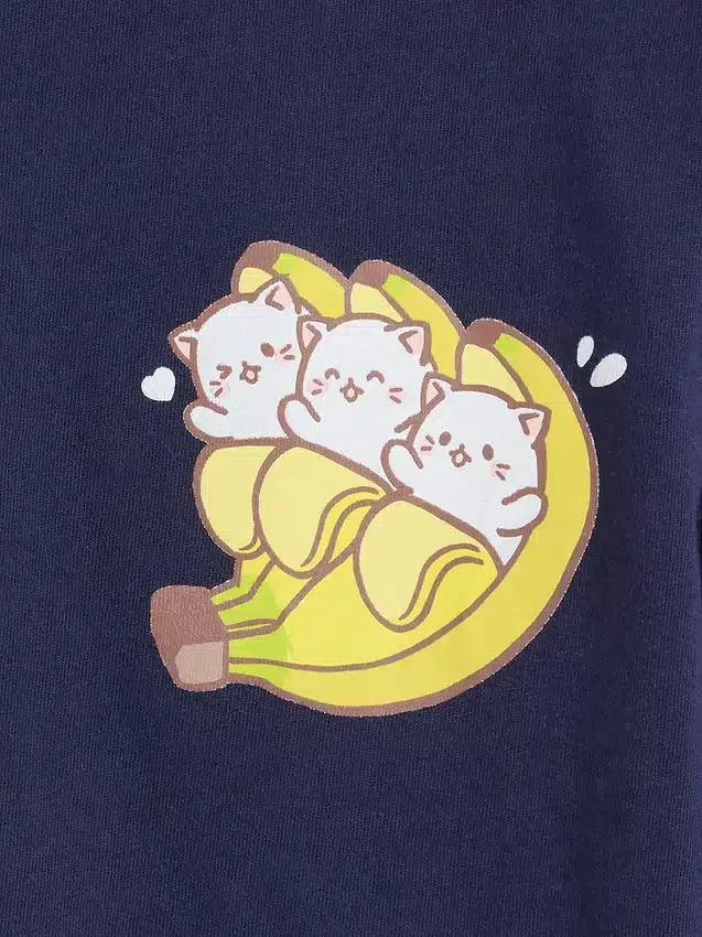 Oversized T-shirt med tryck för barn