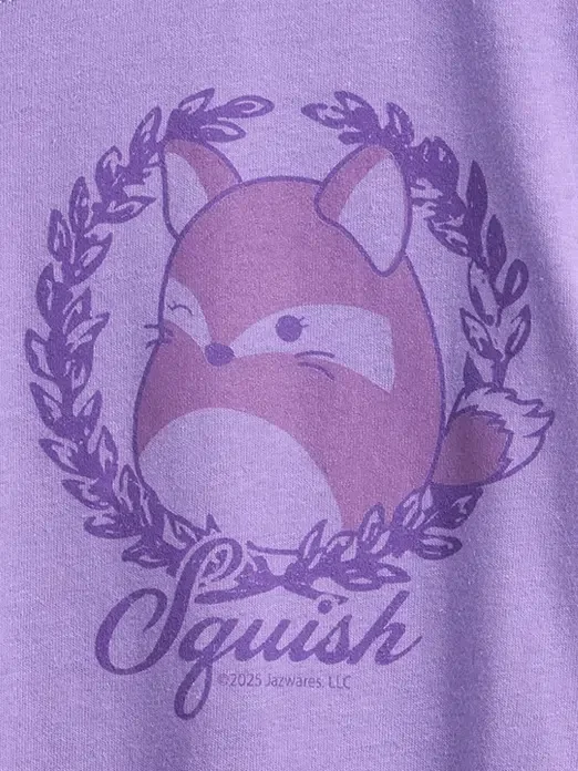 Oversized T-shirt med tryck för barn – Squishmallow