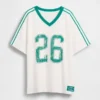 Oversized T-shirt med Varsity-logotyp