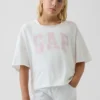 Oversized T-shirt med vid halsringning för barn