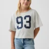 Oversized T-shirt med vid halsringning för barn