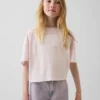 Oversized T-shirt med vid halsringning för barn