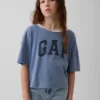 Oversized T-shirt med vid halsringning för barn