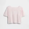 Oversized T-shirt med vid halsringning för barn