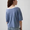 Oversized T-shirt med vid halsringning för barn