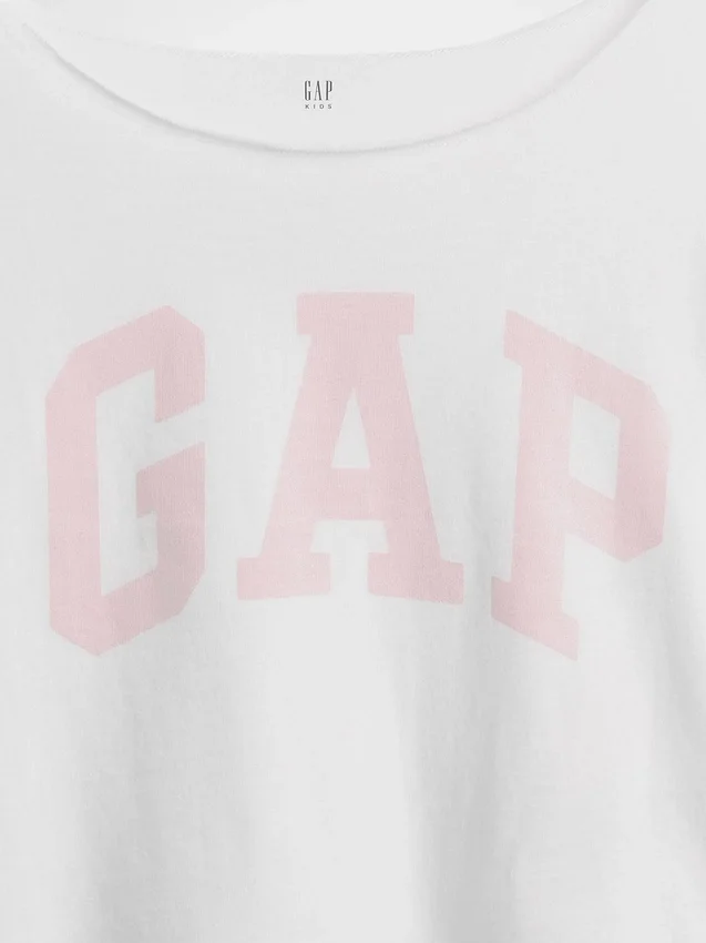 Oversized T-shirt med vid halsringning för barn