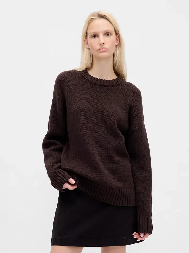 Oversized-tröja i 100 % bomull