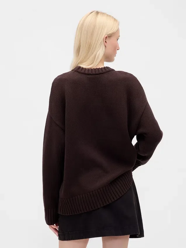 Oversized-tröja i 100 % bomull