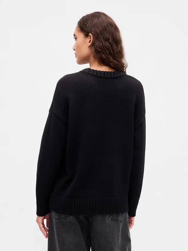 Oversized-tröja i 100 % bomull