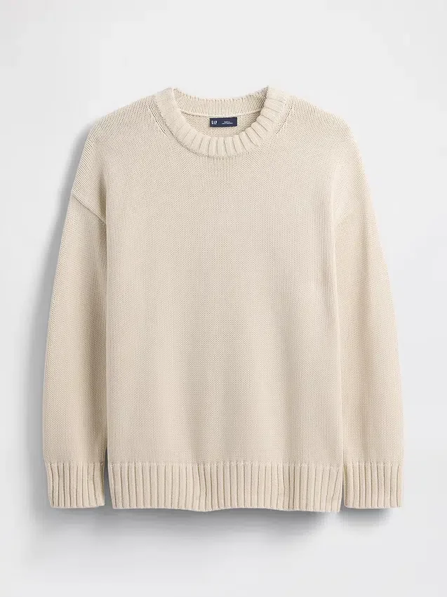 Oversized-tröja i 100 % bomull