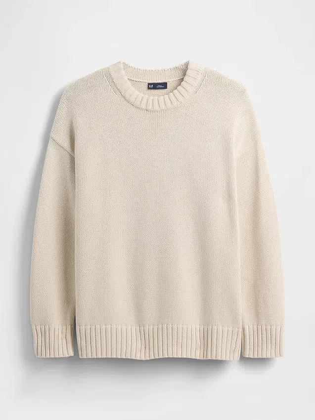 Oversized-tröja i 100 % bomull