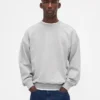 Oversized-tröja i tjockt tyg för vuxna