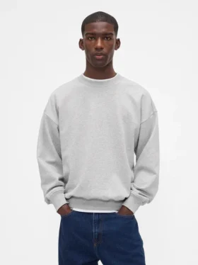 Oversized-tröja i tjockt tyg för vuxna