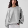 Oversized-tröja i tjockt tyg för vuxna