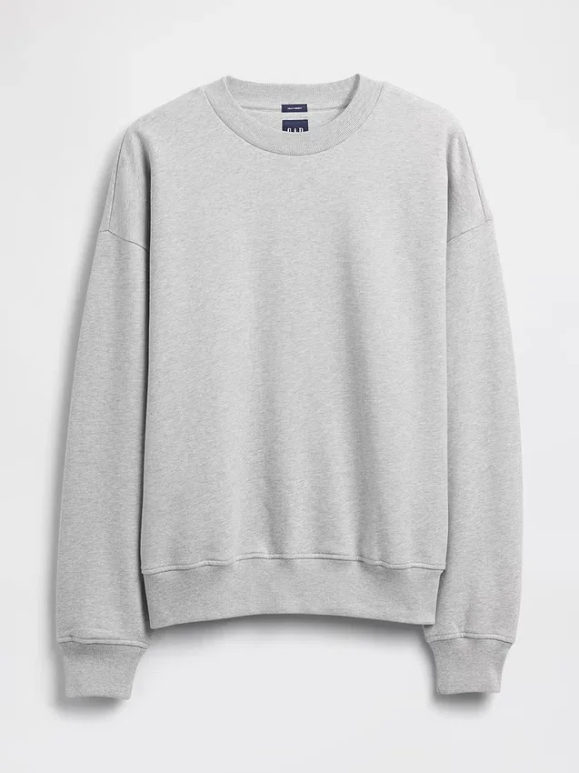 Oversized-tröja i tjockt tyg för vuxna