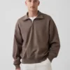 Oversized tröja med kvartslås för vuxna