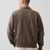 Oversized tröja med kvartslås för vuxna
