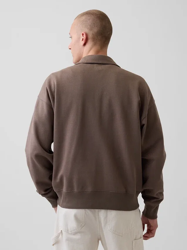 Oversized tröja med kvartslås för vuxna