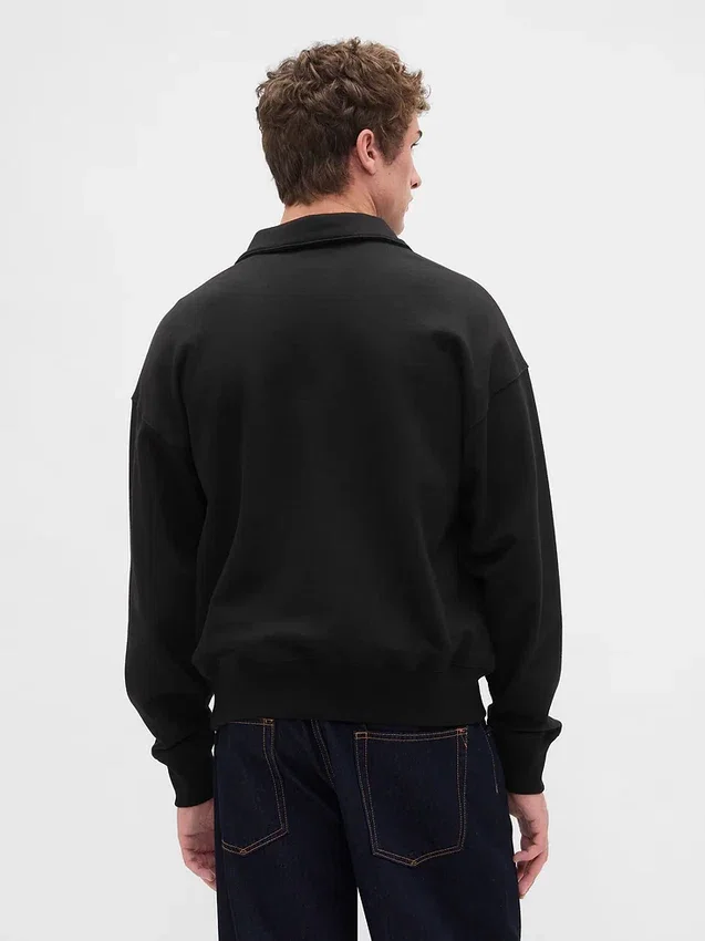 Oversized tröja med kvartslås för vuxna