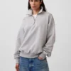 Oversized tröja med kvartslås för vuxna