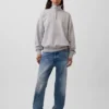 Oversized tröja med kvartslås för vuxna