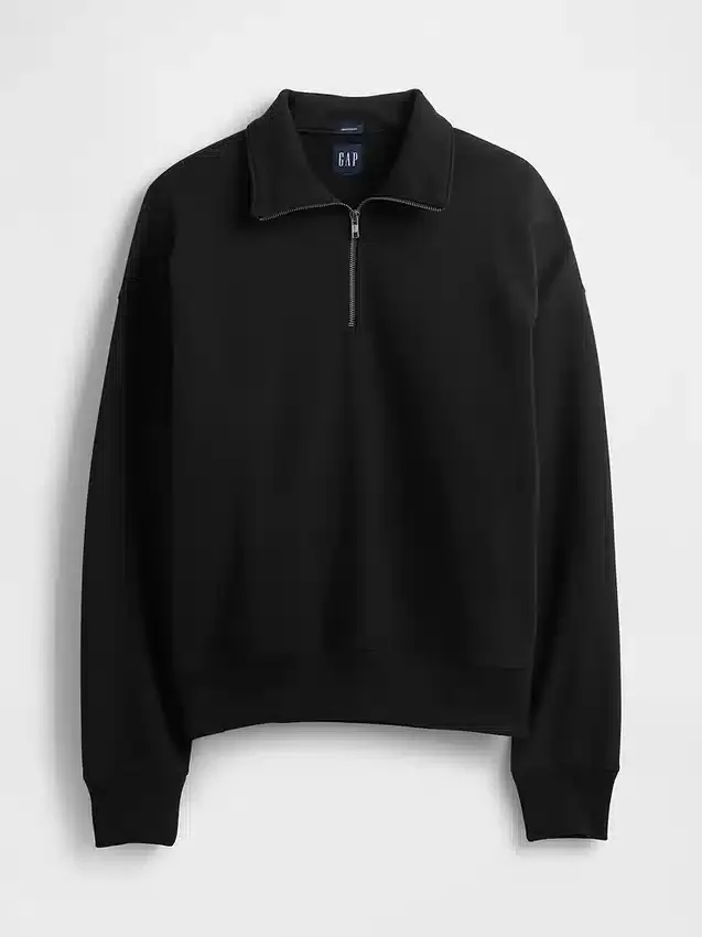 Oversized tröja med kvartslås för vuxna