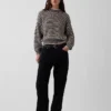 Oversized tröja med rullkrage i 100 % bomull