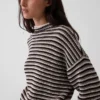 Oversized tröja med rullkrage i 100 % bomull