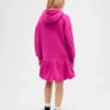 Oversized-tröjklänning med huva för barn