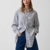 Oversized tunika i linneblandning