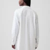 Oversized tunika i linneblandning
