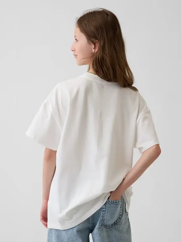Oversized tunika-T-shirt för barn med Minions-motiv