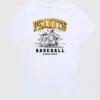 Peanuts-baseballtröja med korta ärmar för småbarn
